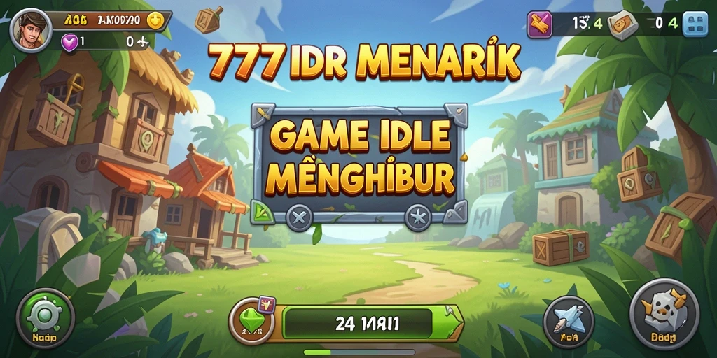 Tampilan gameplay 777IDR yang menarik dengan elemen Idle