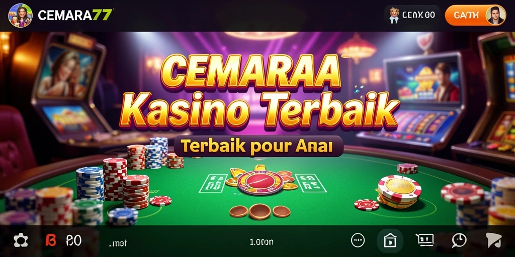 Screenshot CEMARA77 menampilkan aksi permainan kasino yang seru.