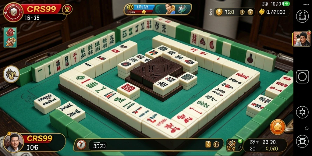 Tampilan gameplay Mahjong yang menarik dan menyenangkan di CRS99.