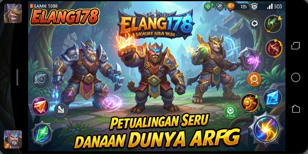 Tampilan gameplay seru ELANG178 dengan aksi ARPG yang mendebarkan.