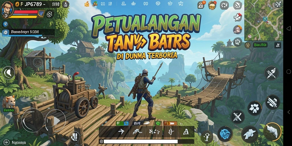 Tampilan gameplay menarik dari JP6789 dengan lingkungan dunia terbuka.