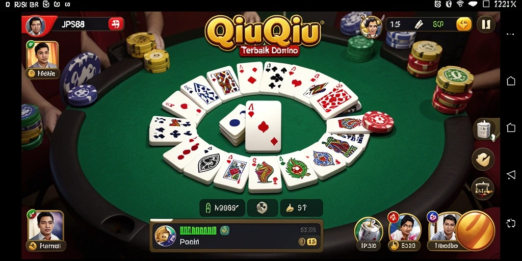 Tampilan gameplay QiuQiu yang seru dan interaktif di JPS88.
