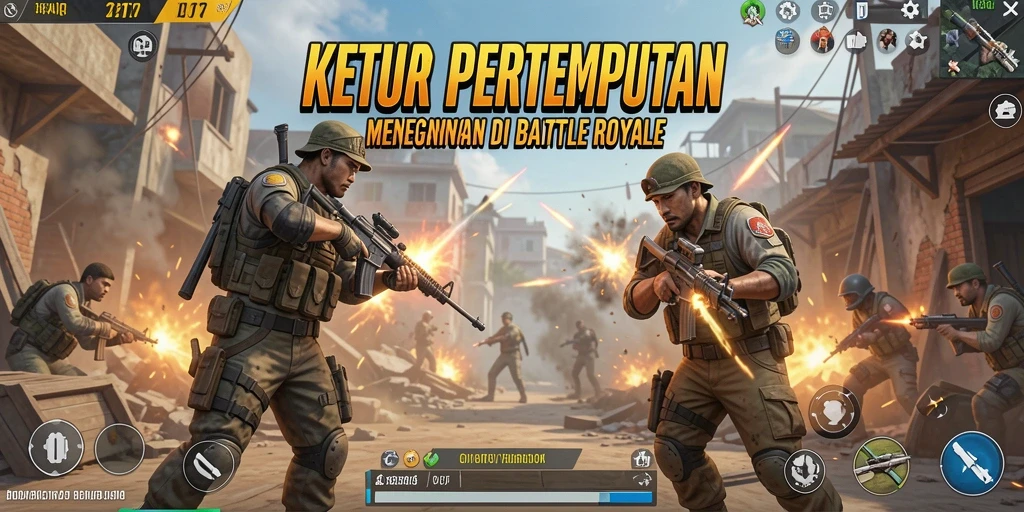 Gameplay seru dalam pertempuran Battle Royale KETUA