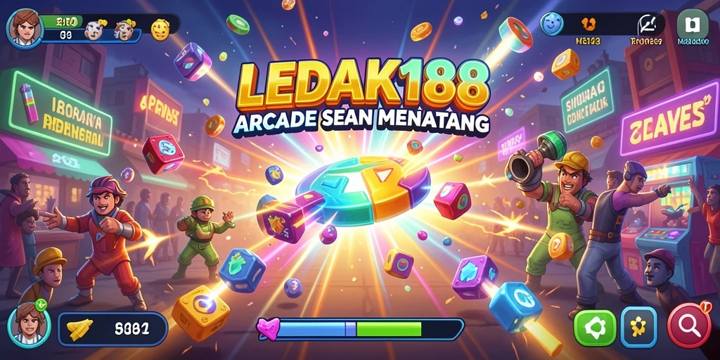 Tampilan gameplay seru dan penuh aksi di LEDAK188.