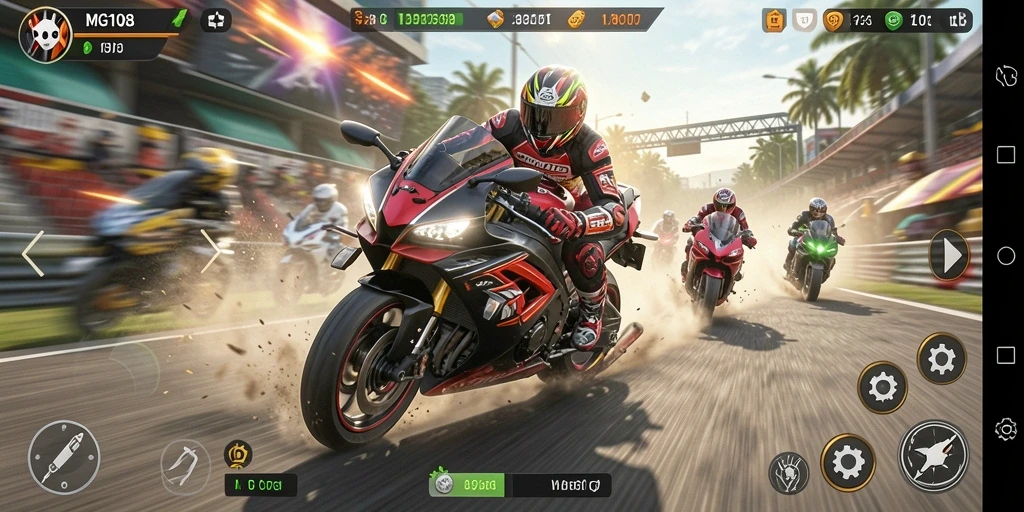 Tampilan gameplay MG108 yang seru dan mendebarkan.