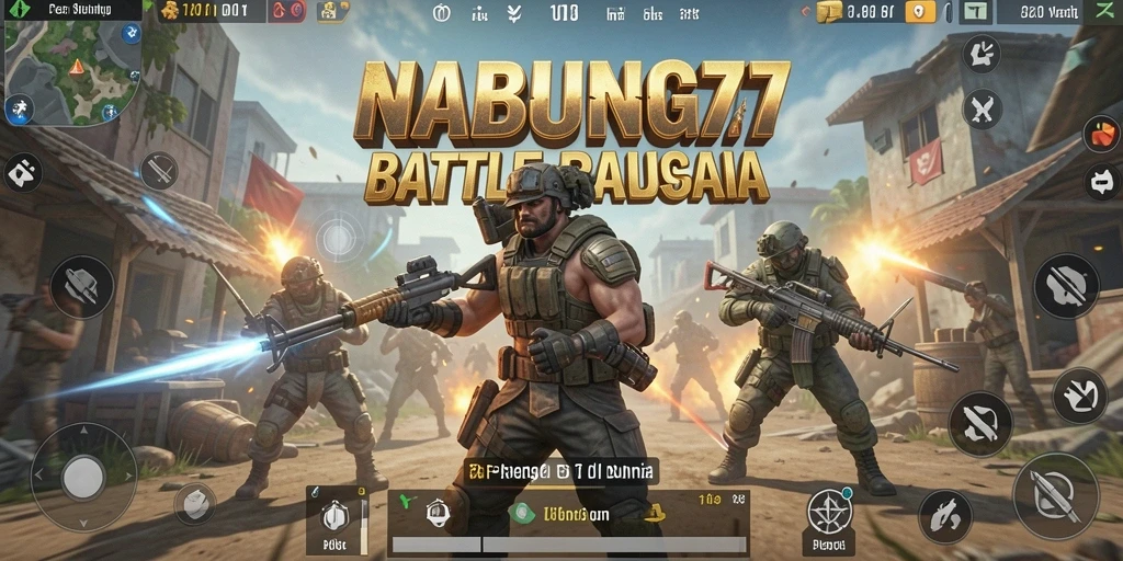 Tampilkan pertarungan intens di NABUNG77 Battle Royale.