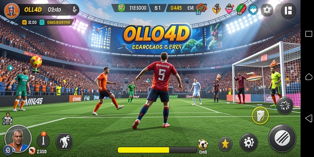 Tampilan gameplay olahraga yang seru dan menantang di OLLO4D.