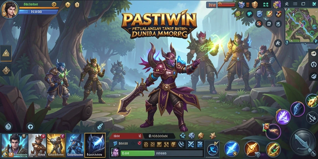 Tangkapan layar gameplay PASTIWIN menampilkan aksi seru dalam dunia MMORPG.