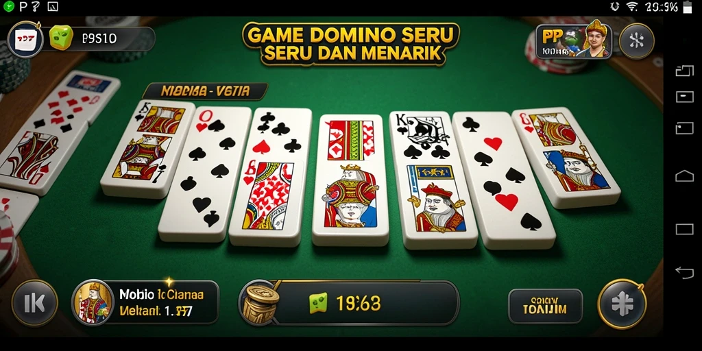 Screenshot gameplay PP7 yang menampilkan momen seru permainan Domino.