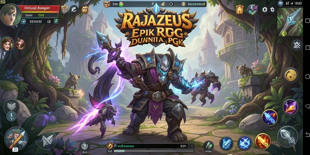 Tampilan gameplay RAJAZEUS yang menarik dan penuh aksi.