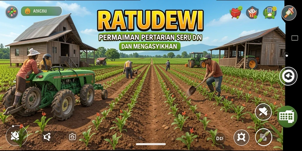 Gameplay seru menanam dan merawat kebun di RATUDEWI.