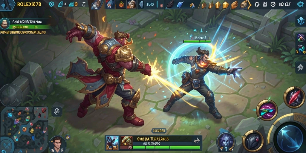 Gameplay menegangkan dalam ROLEX878 dengan strategi tim yang solid.