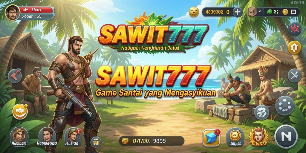 Screenshot gameplay SAWIT777 dengan karakter lucu dan level menarik.