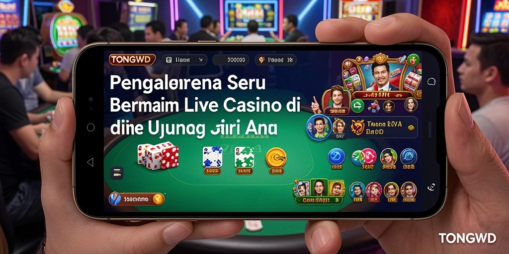 Tampilan gameplay Live Casino yang menakjubkan dan interaktif.